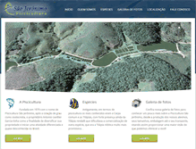 Tablet Screenshot of pisciculturasaojeronimo.com.br
